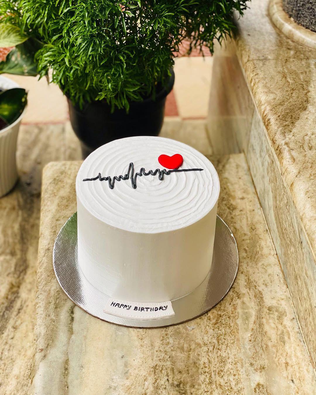 Golden Number Birthday Cake
