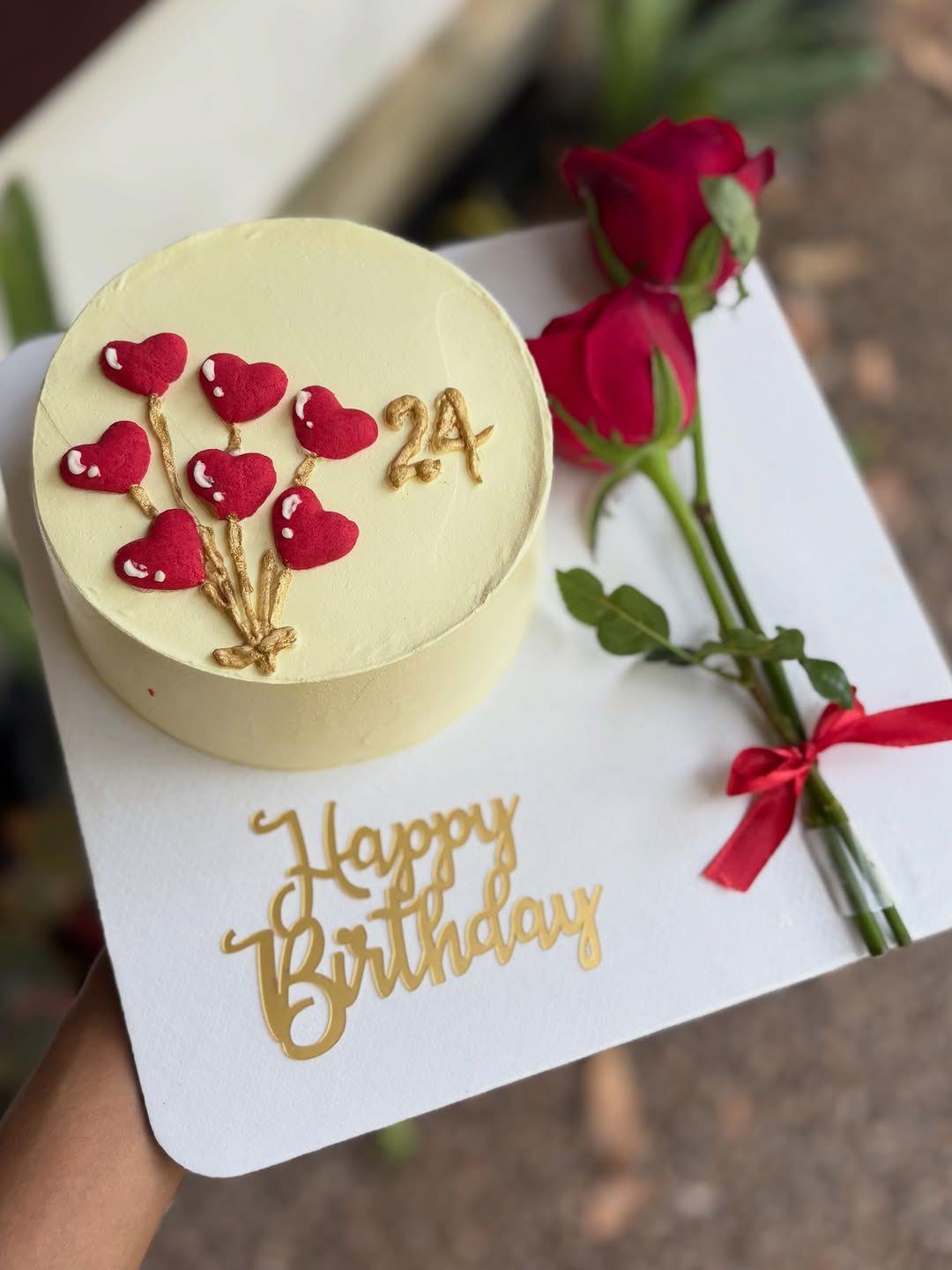 Milestone Gold Birthday Cake — view 1 of 1